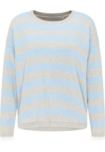 usha BLUE LABEL Pullover  bianco / blu chiaro / grigio sfumato