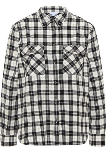 usha BLUE LABEL Camicia da donna  nero / bianco lana