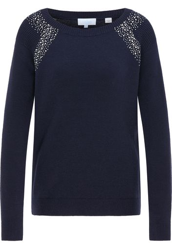 usha BLUE LABEL Pullover  blu scuro / argento