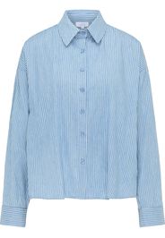 usha BLUE LABEL Camicia da donna  blu chiaro / bianco