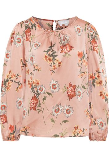 Usha Camicia da donna  rosa / bianco / verde / albicocca