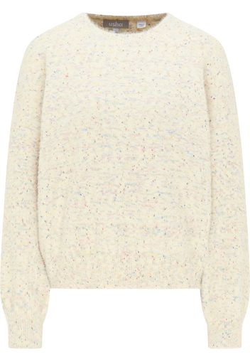 Usha Pullover extra large  colori misti / bianco lana