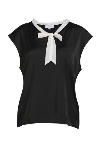 Camicia blusa donna collo coreano con fiocco