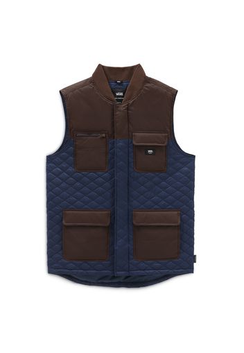 VANS Gilet  blu / marrone