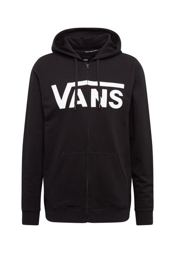 VANS Giacca di felpa  nero / bianco