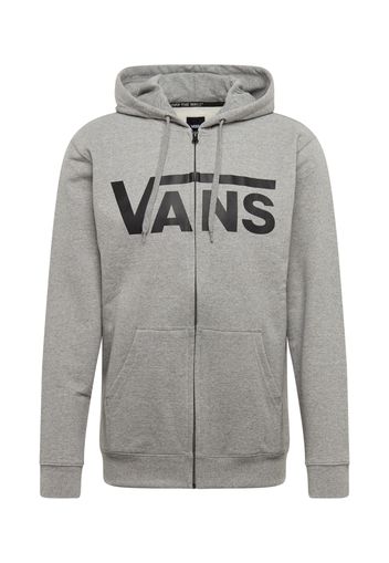 VANS Giacca di felpa 'VANS CLASSIC ZIP HOODIE II'  nero / grigio