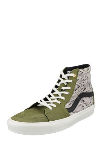 VANS Sneaker alta  verde / nero / beige sfumato / beige chiaro