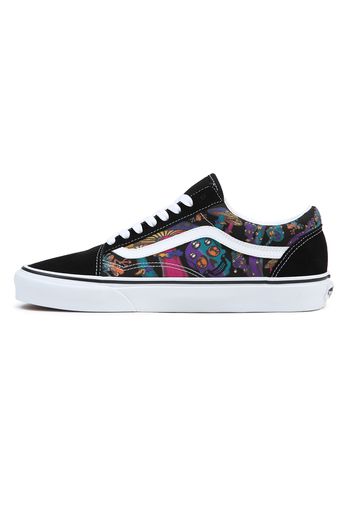 VANS Sneaker bassa 'UA Old Skool'  nero / bianco / rosa / blu / giallo