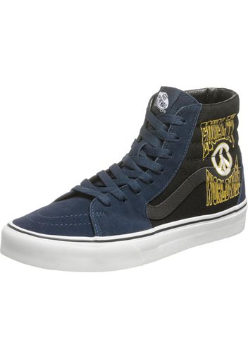 VANS Sneaker alta 'UA SK8-Hi'  nero / blu scuro / giallo scuro / bianco