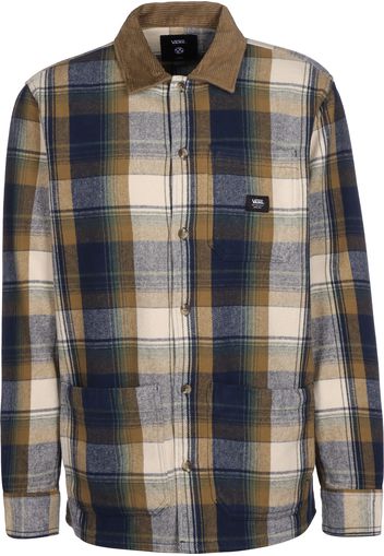 VANS Camicia 'Saxon'  crema / navy / marrone chiaro / verde