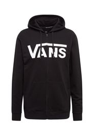 VANS Giacca di felpa  nero / bianco