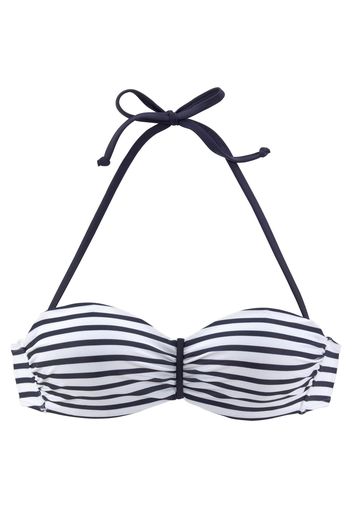 VENICE BEACH Top per bikini 'Summer'  bianco / navy
