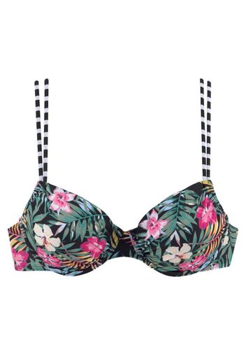 VENICE BEACH Top per bikini  nero / verde / rosa / bianco