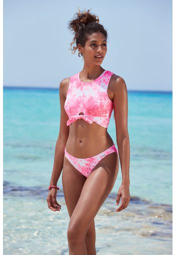 VENICE BEACH Top per bikini  rosa / bianco