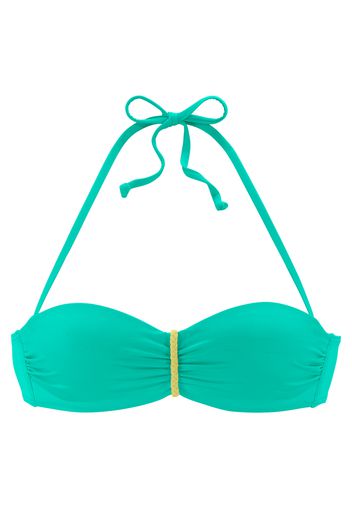 VENICE BEACH Top sportivo per bikini  menta / giallo
