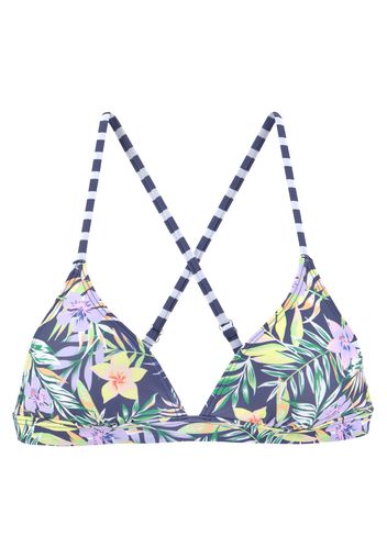 VENICE BEACH Top per bikini  blu notte / giallo / verde / bianco