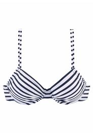 VENICE BEACH Top per bikini 'Summer'  navy / bianco