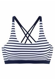 VENICE BEACH Top per bikini 'Summer'  navy / bianco