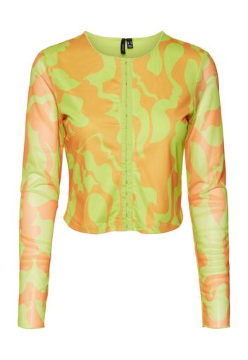 Vero Moda Collab Camicia da donna 'JOANN'  lime / arancione