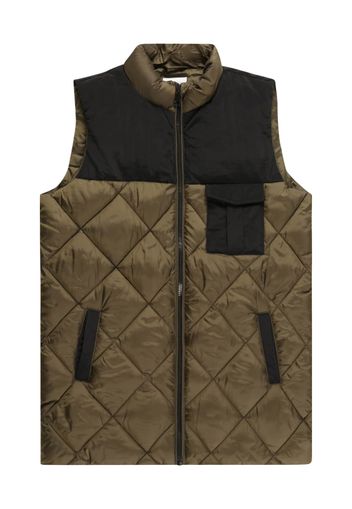 Vero Moda Girl Gilet 'LIBERTY'  oliva / nero