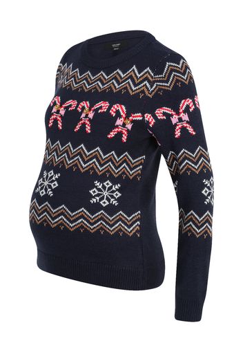 Vero Moda Maternity Pullover 'CANDYCANE'  navy / pueblo / rosso / bianco