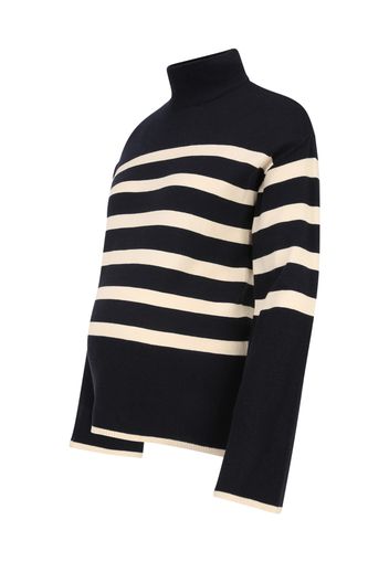 Vero Moda Maternity Pullover 'HAPPINESS'  crema / navy