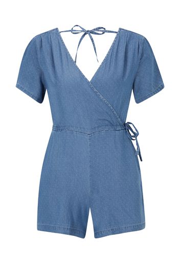 Vero Moda Petite Tuta jumpsuit 'LILIANA'  blu denim / bianco