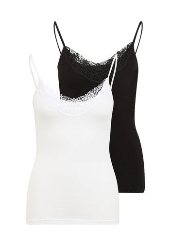 Vero Moda Petite Top 'INGE'  nero / bianco