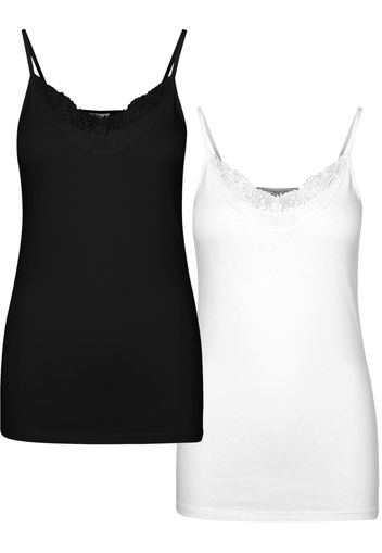 Vero Moda Tall Top 'Inge'  nero / bianco