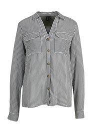 Vero Moda Tall Camicia da donna 'BUMPY'  nero / bianco