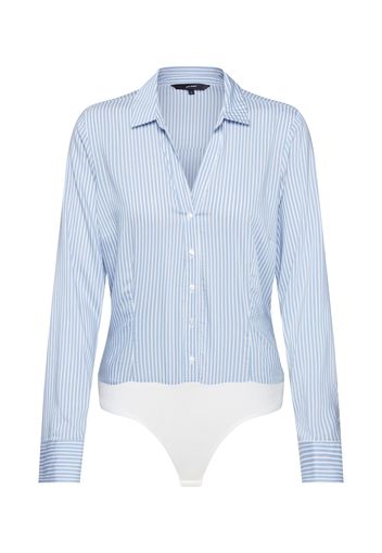 VERO MODA Body a camicia 'ERIKA'  blu chiaro / bianco