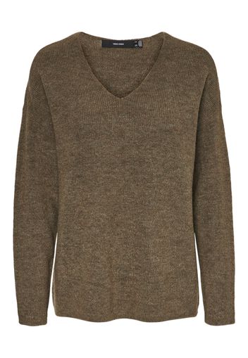 VERO MODA Pullover 'VMCREWLEFILE'  talpa / oliva