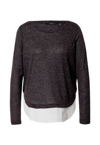 VERO MODA Pullover 'BIRGIT'  grigio scuro / bianco