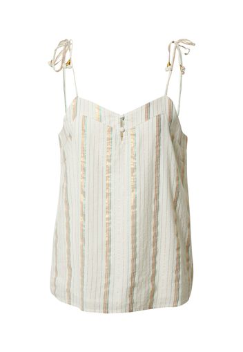 VERO MODA Top 'SAVANNAH'  beige / oro / rosa / giada