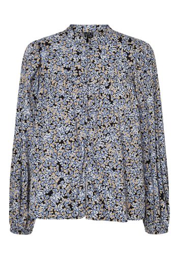 VERO MODA Camicia da donna 'Patricia'  blu chiaro / nero / bianco / beige