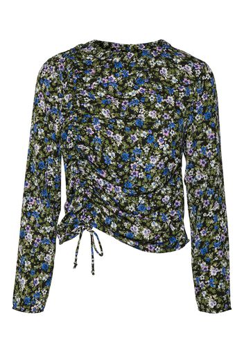 VERO MODA Maglietta 'Abby'  nero / oliva / blu cielo / orchidea / bianco