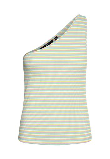 VERO MODA Top 'Tica'  verde / verde scuro / bianco / giallo / lilla