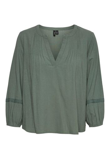 VERO MODA Camicia da donna  verde scuro