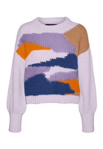 VERO MODA Pullover 'DIVINE'  lavanda / arancione / blu scuro / lilla chiaro