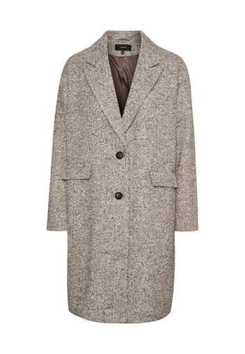 VERO MODA Cappotto di mezza stagione 'ROSELLE'  marrone / bianco