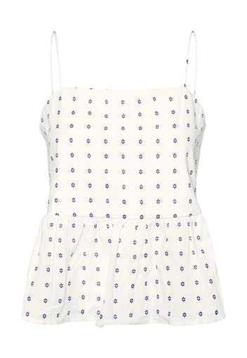 VERO MODA Top  bianco naturale / blu scuro