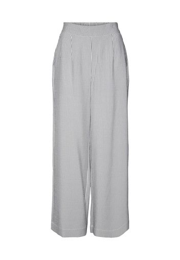 VERO MODA Pantaloni con pieghe 'Oca'  blu scuro / bianco