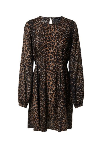 VERO MODA Abito 'KITTIE'  crema / marrone / cioccolato / nero