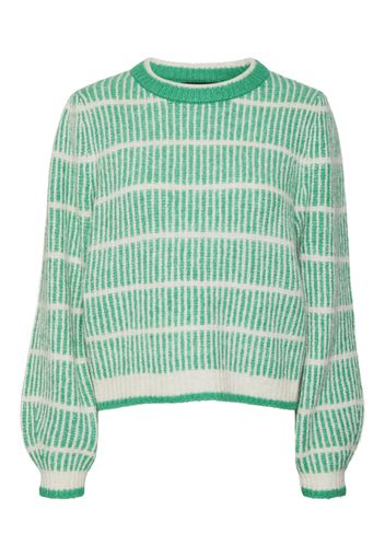 VERO MODA Pullover 'CALA'  verde / offwhite