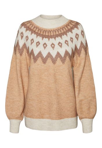 VERO MODA Pullover  beige / marrone / bianco