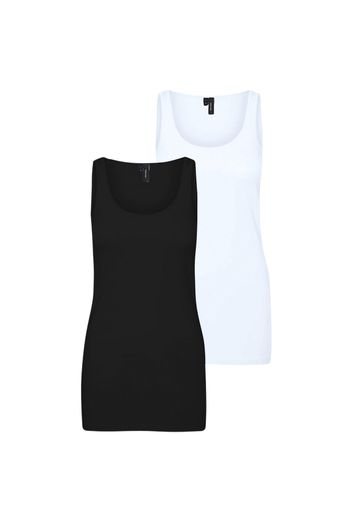 VERO MODA Top 'MAXI'  navy / bianco