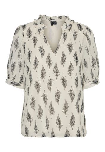 VERO MODA Camicia da donna 'Sara'  beige / nero