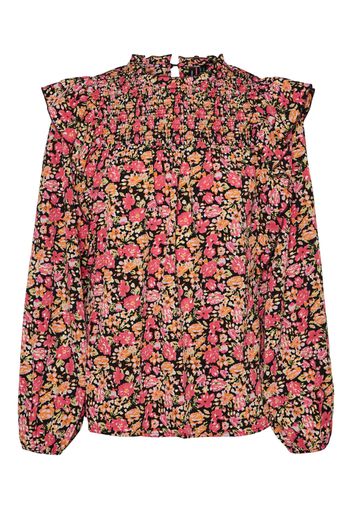 VERO MODA Camicia da donna 'Mia'  giallo / verde pastello / pitaya / nero