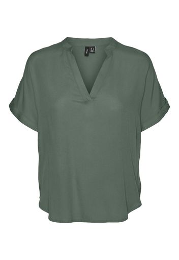 VERO MODA Camicia da donna 'BEAUTY'  verde scuro