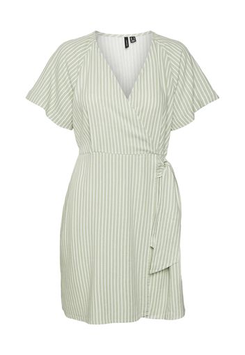 VERO MODA Abito 'MYMILO'  verde pastello / bianco